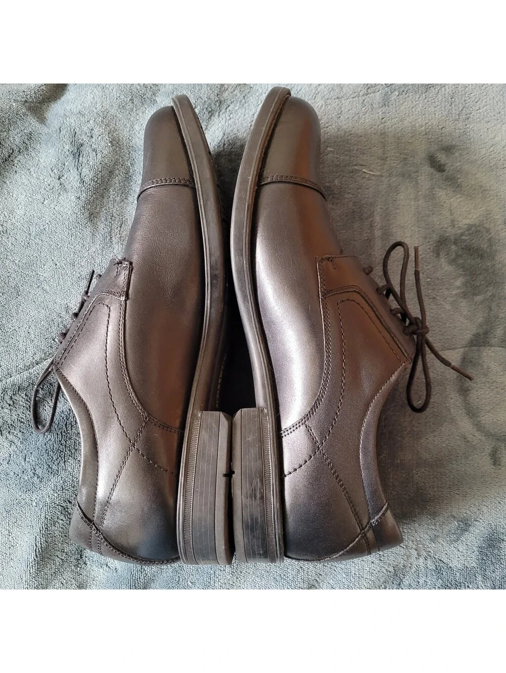 FLORSHEIM Oxford Dress Shoes Men's 10 D Brown Leather Lace Up 11568-001